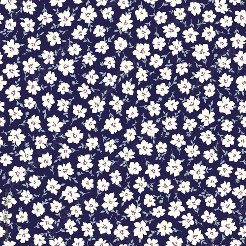 Seamless vector pattern of a beautiful flower,