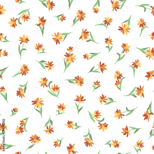 Flower seamless pattern material abstract beautifully © daicokuebisu