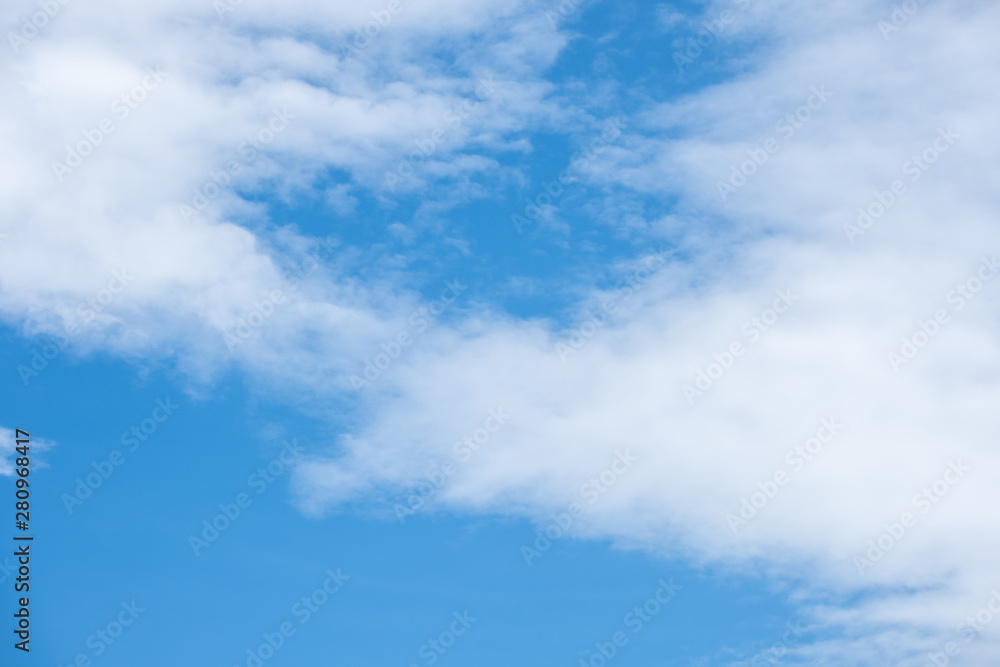 cloud and clear blue sky and day light