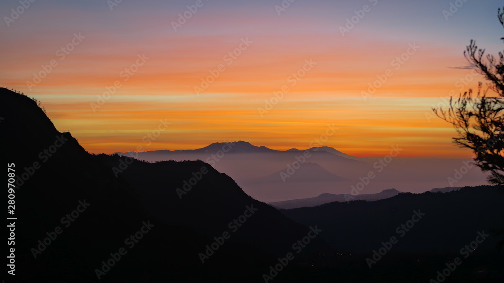 Fototapeta premium Sunrise Indonesia