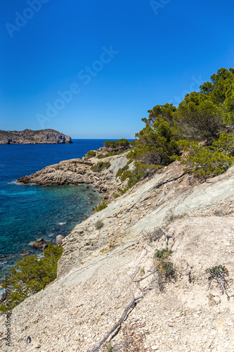Seascape with rocky coast of Mallorca