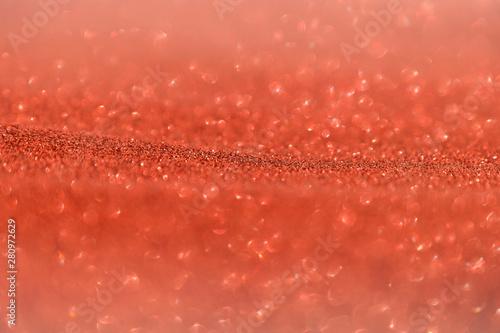 soft focus of Red glitter,Abstract background