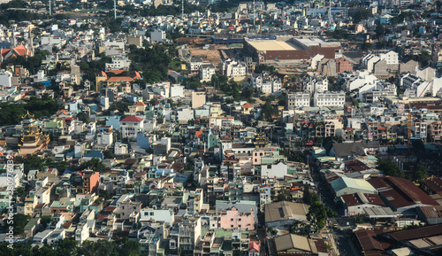 Aerial view of cityscape in sunny day © Phuong