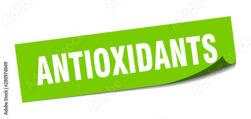 antioxidants sticker. antioxidants square isolated sign. antioxidants