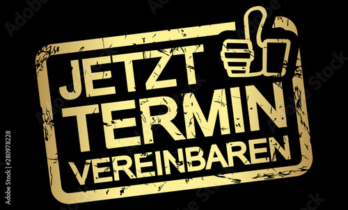 gold stamp arrange meeting now (in german)