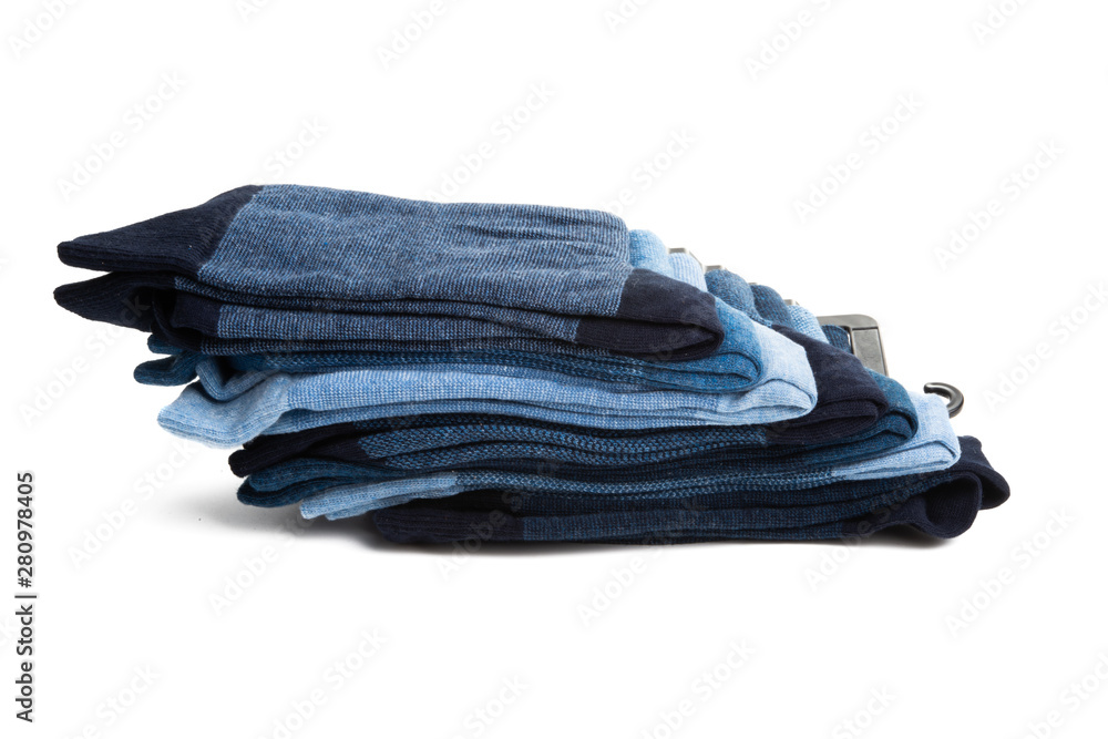 set of men's socks isolated set of men's socks isolated