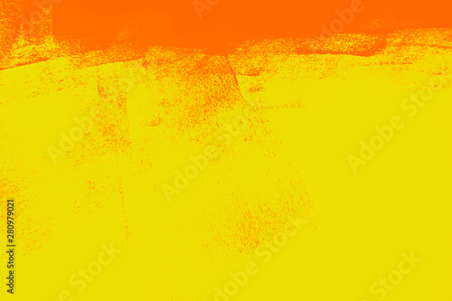 yellow orange paint background texture with brush strokes © Анна Давидовская