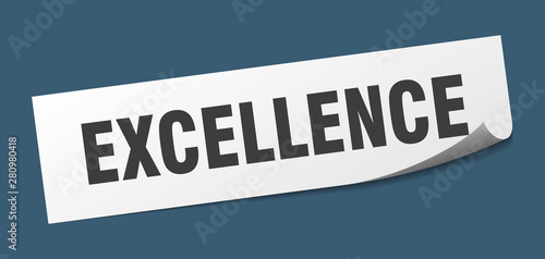 excellence sticker. excellence square isolated sign. excellence