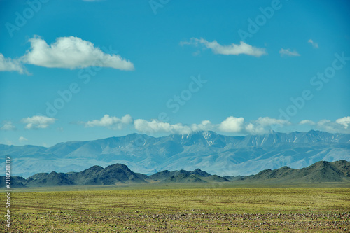 Mountain plateau in the area Zavkhan River photo