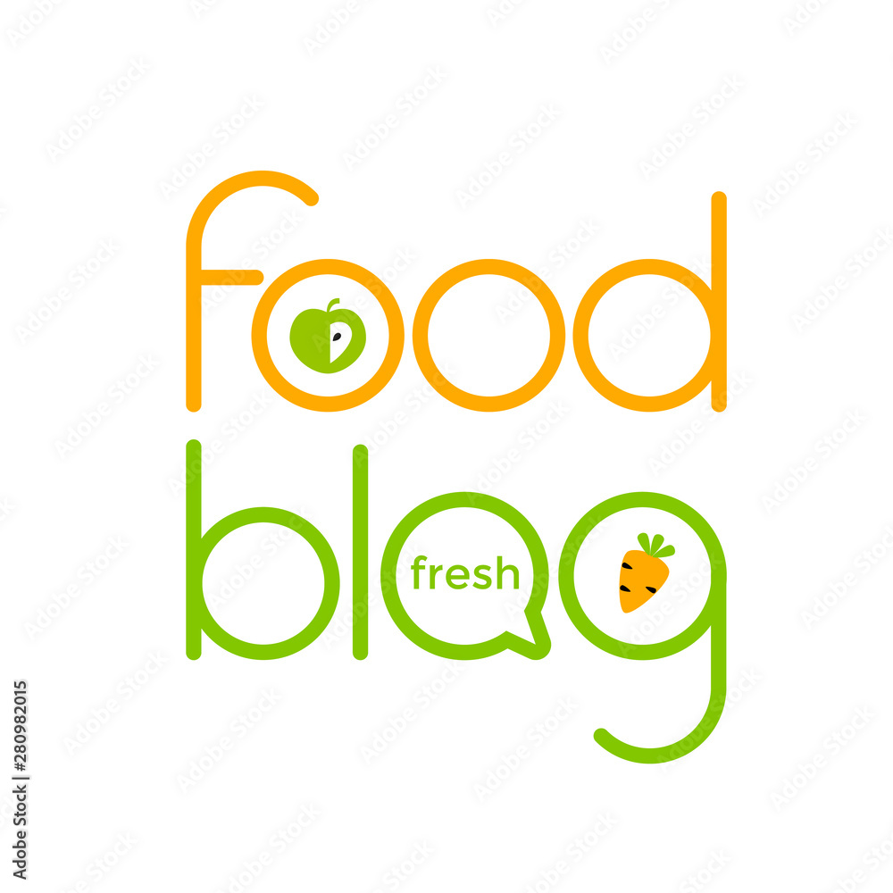 Fototapeta premium food blog template