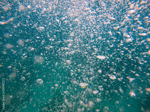 Fotografía abstract view babbles in water