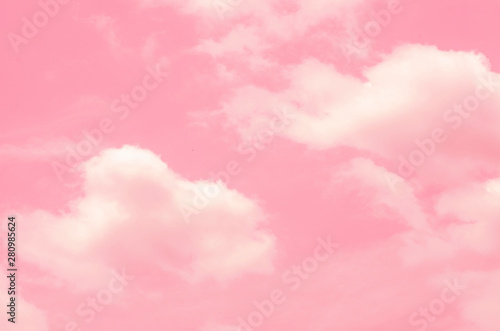 Pink sky with blurred pattern background