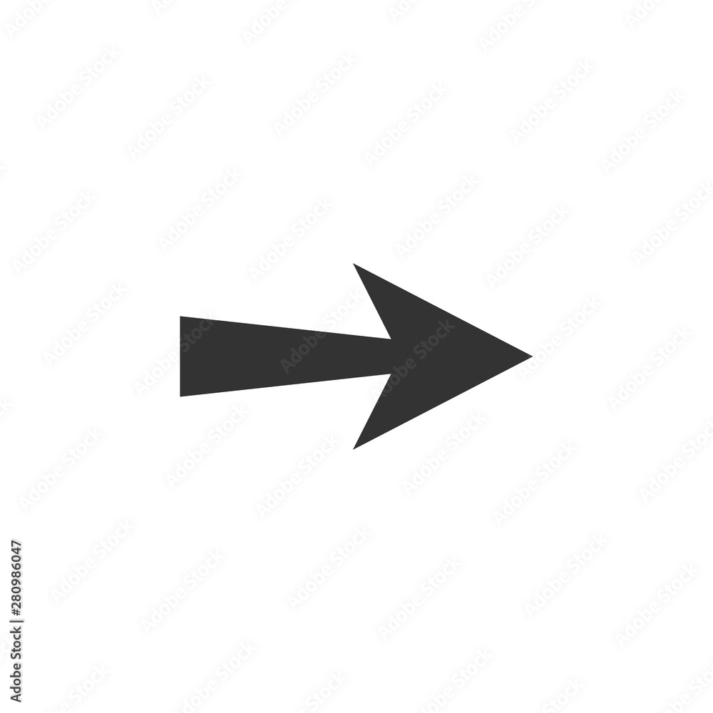 Arrow, forward icon. Vector illustration, flat design. Arrow, forward icon. Vector illustration, flat design.