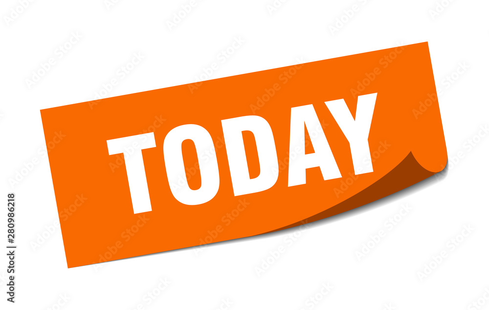 today sticker. today square isolated sign. today today sticker. today square isolated sign. today