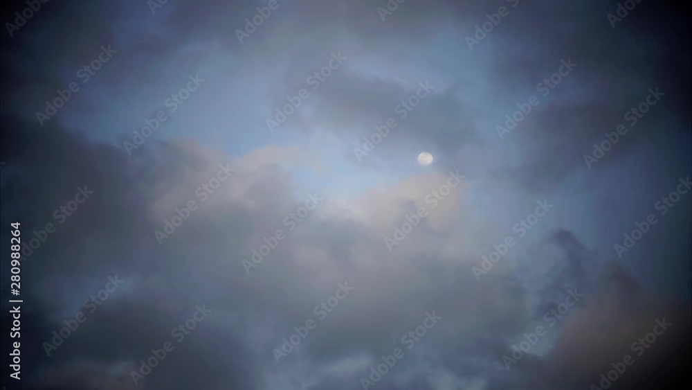 Time Lapse - Cloudy sky sunset before raining Time Lapse - Cloudy sky sunset before raining