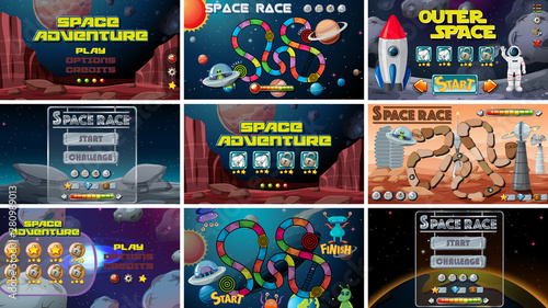 Set of space games