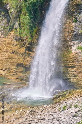 scenic waterfalls in the mountain