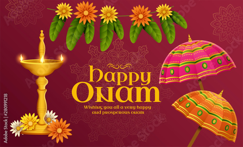 Happy Onam illustration