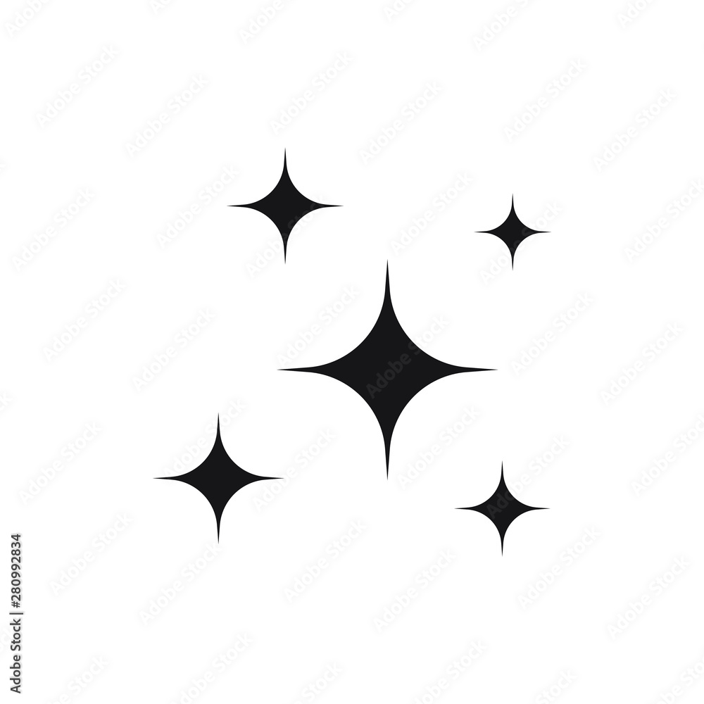 Shine icon, Clean star icon Shine icon, Clean star icon