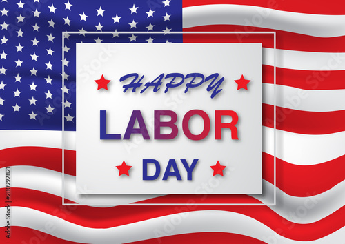 Labor day usa concept vector.