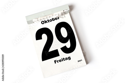 29. Oktober 2021