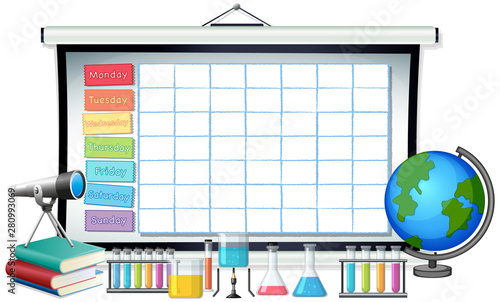 Timetable school planning with characters