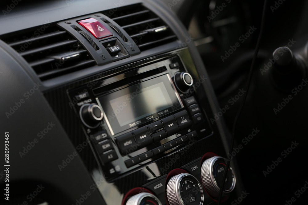 Fototapeta premium Modern sport car's interior design