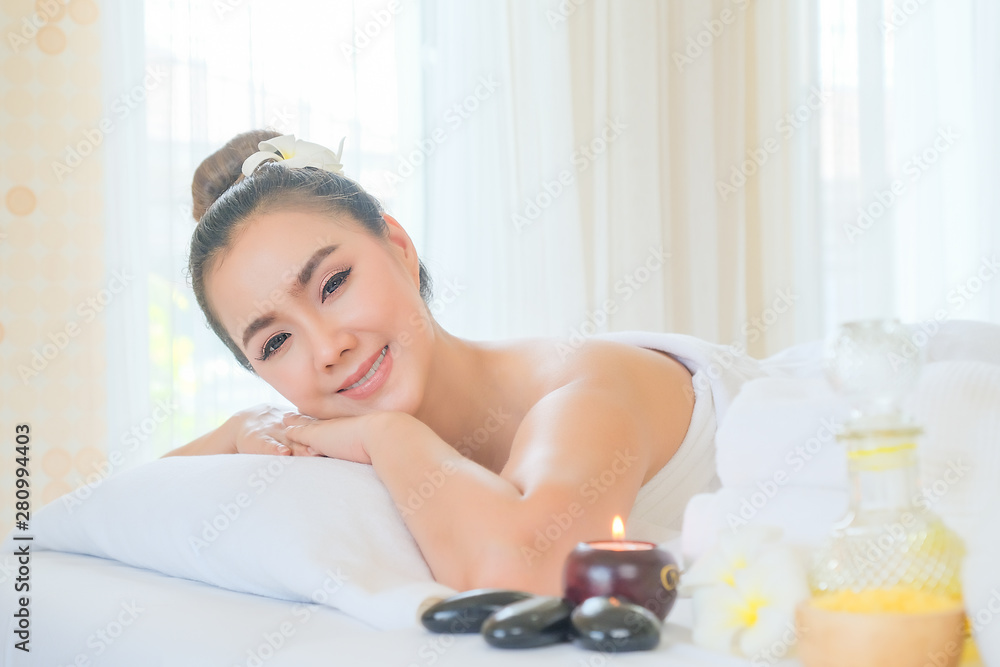 Beautiful woman relaxing in spa salon. Body care, Spa body massage treatment. Relaxation, Beauty and Health care concept. Beautiful woman relaxing in spa salon. Body care, Spa body massage treatment. Relaxation, Beauty and Health care concept.