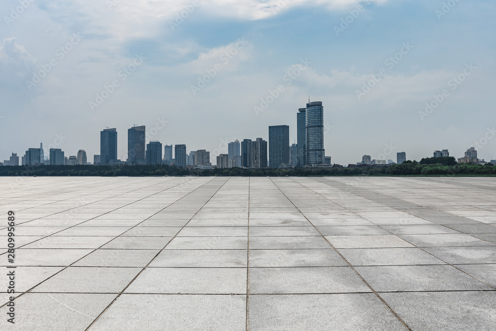 Blue Sky, White Cloud, Urban and Pavement Composite Map Blue Sky, White Cloud, Urban and Pavement Composite Map