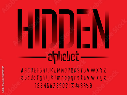 Vector of modern abstract alphabet design