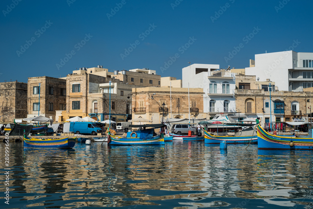 Beautiful fishing village in Malta