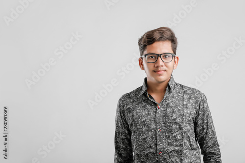 Indian / Asian Collage boy in formal dress and  wearing spectacles © Niks Ads