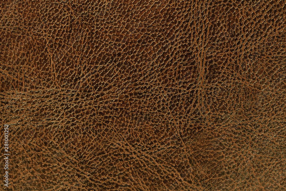 lacquered brown leather texture background, closeup. Dark orange backdrop lacquered brown leather texture background, closeup. Dark orange backdrop