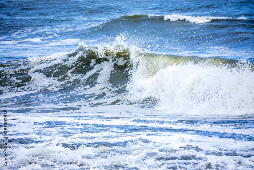 stormy ocean scenery background