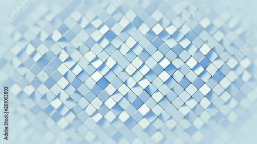 White rhomb mosaic surface ...