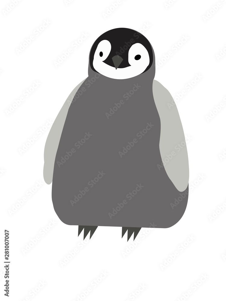 Baby penguin illustration - computer generated Baby penguin illustration - computer generated