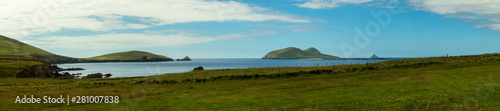 panoramic view to the Blasket Islands, Irelandd photo