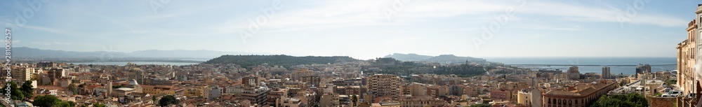 panorama of the city of Cagliari, Sardinia