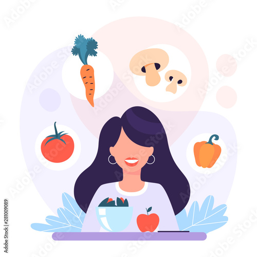 Diet web banner concept