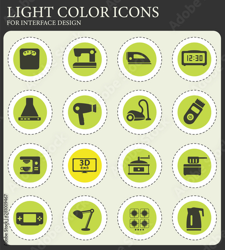 Home applicances simply icons