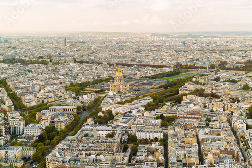 View of Paris from above Montparnasse Tower, Paris, France