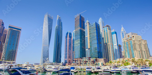 Dubai Marina cityscape in United Arab Emirates © Ioan Panaite