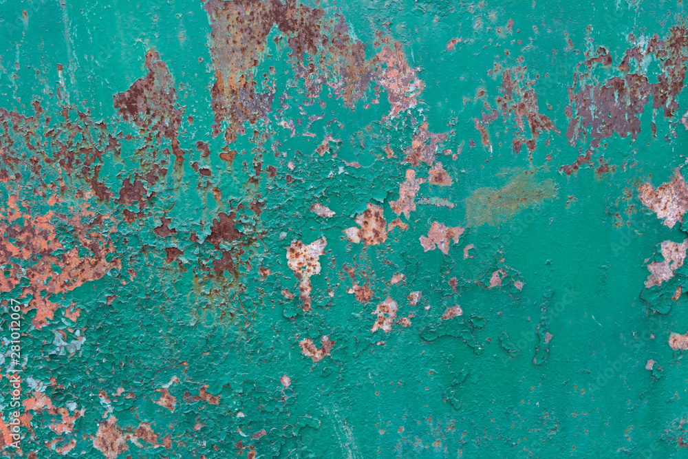 Painted metal grunge texture with rust Painted metal grunge texture with rust