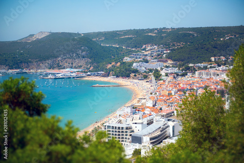 Sesimbra beach in Portugal photo