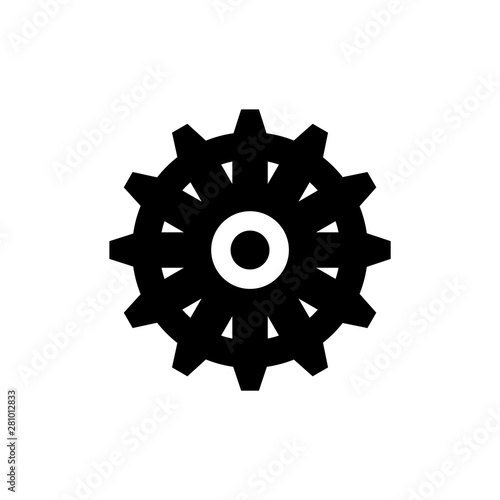 Ship Steering Wheel, Boat Rudder Flat Vector Icon