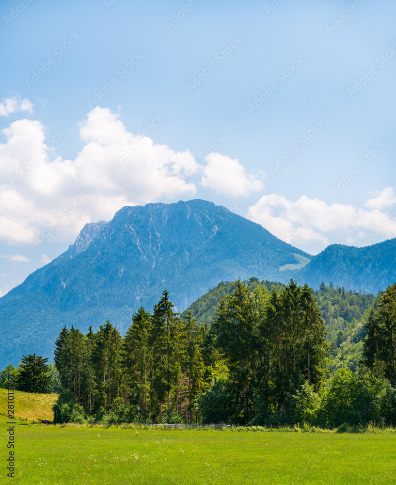 Beautiful landscape of the Alpine mountains