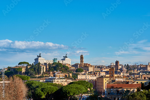 Rome skyline view from Orange Garden in Italy © haveseen