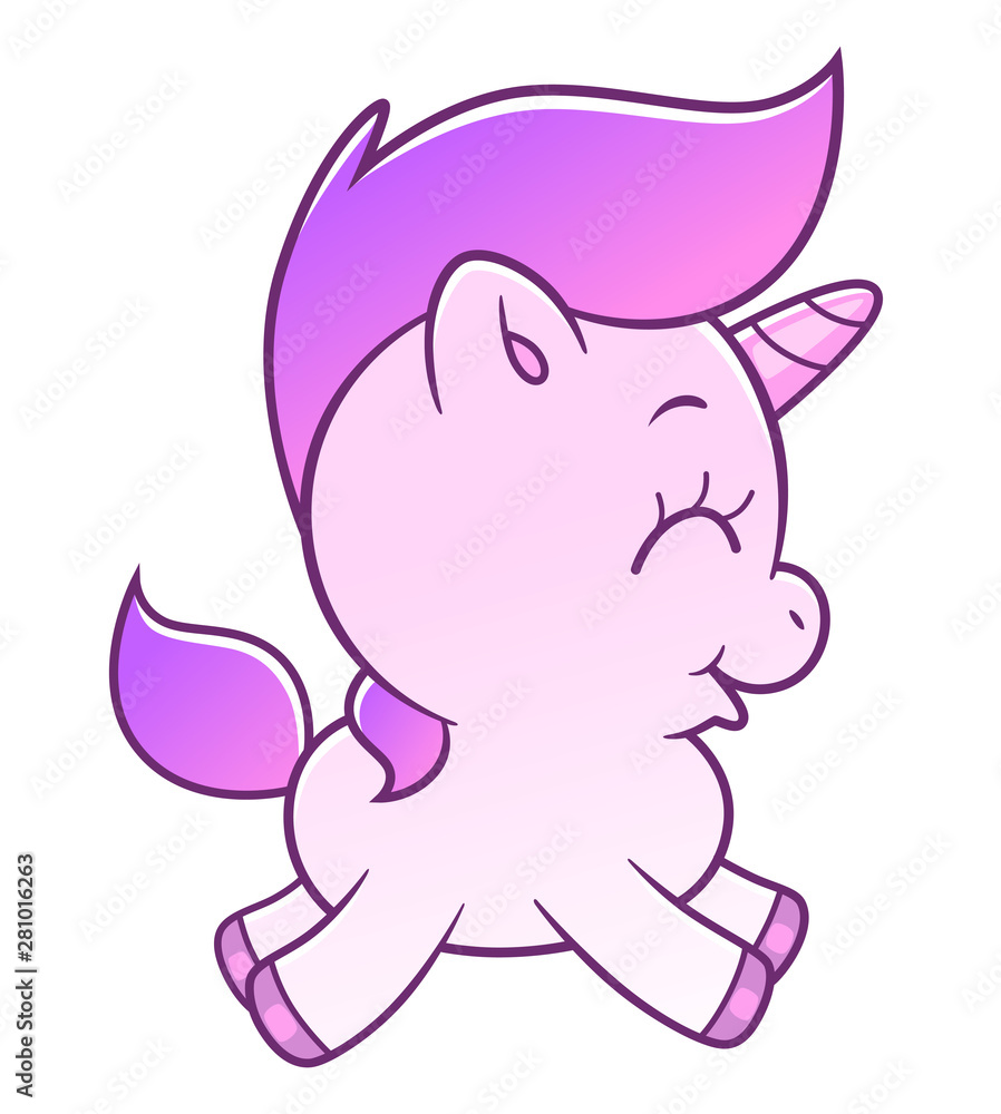 Cute running unicorn Cute running unicorn