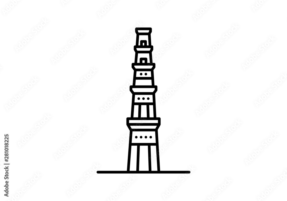 Qutub Minar | Art drawings simple, Easy drawings, Art poster design-saigonsouth.com.vn