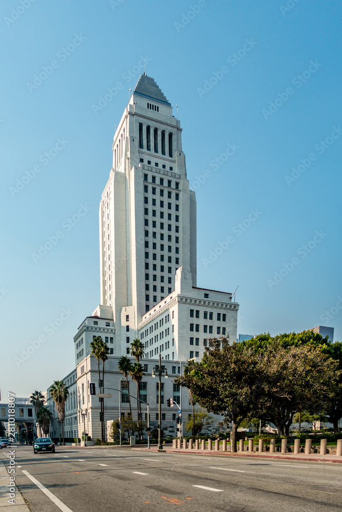 Downtown skyscrapers Los Angeles California